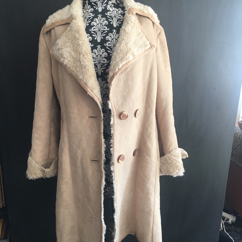 Faux suede Penny Lane coat